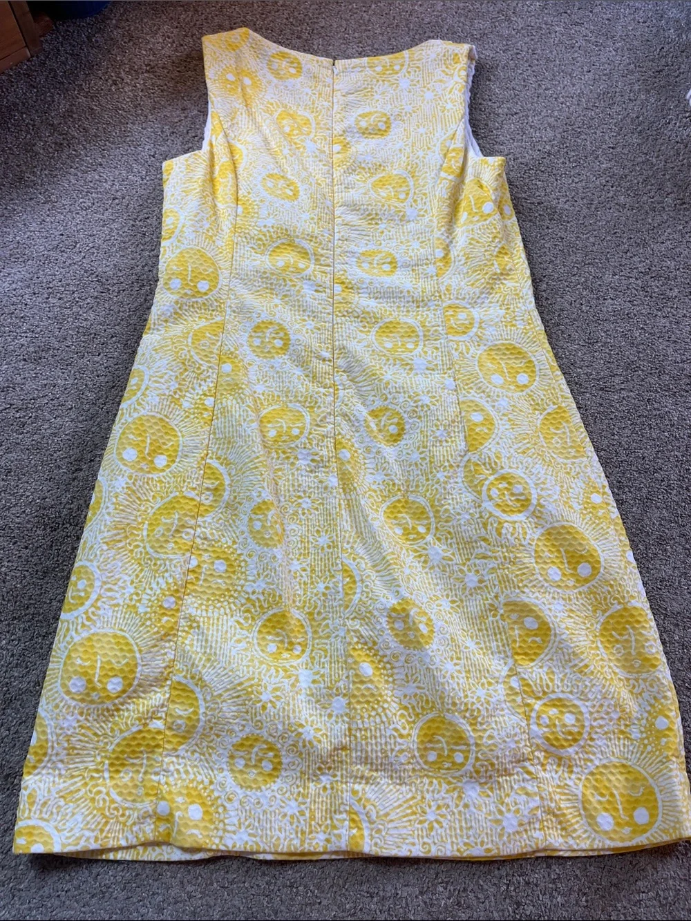 ☀️🌞☀️🌞RARE! Lilly Pulitzer Macfarlane Yellow Suns Shift sz8 EUC